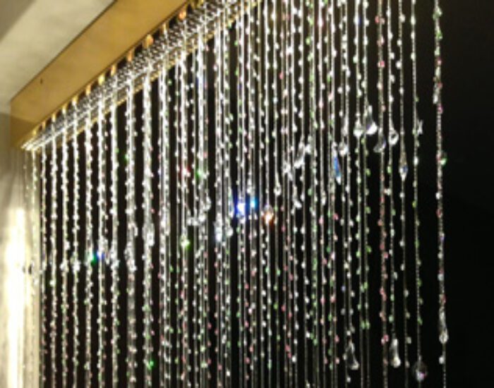 Crystal Curtain of Light Lighting Installation
